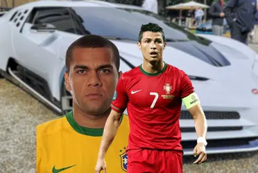 Dani Alves tem carro modesto, mas é o preferido, enquanto Cristiano Ronaldo esbanjou milhões