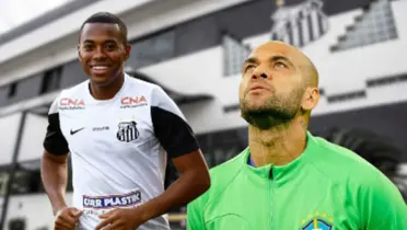 Robinho e Dani Alves