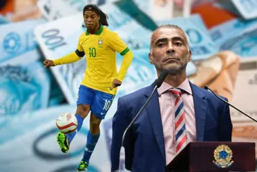 Ronaldinho tem uma mega fortuna guardada no banco, Romário hoje vive como senador