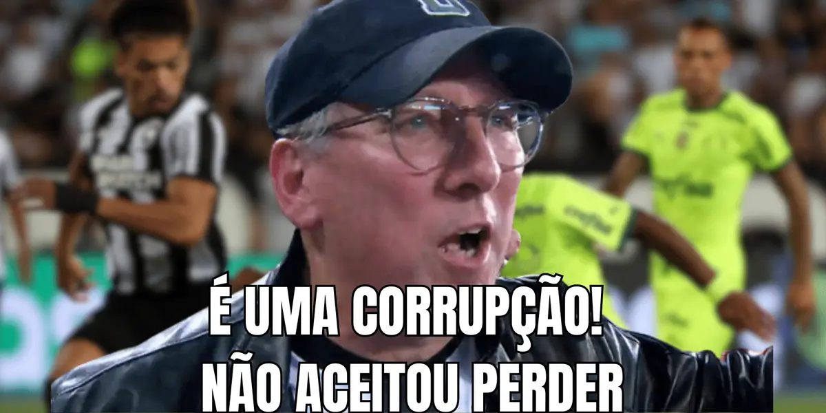 Dono do Botafogo ficou revoltado com o que considerou ter sido uma corrupção