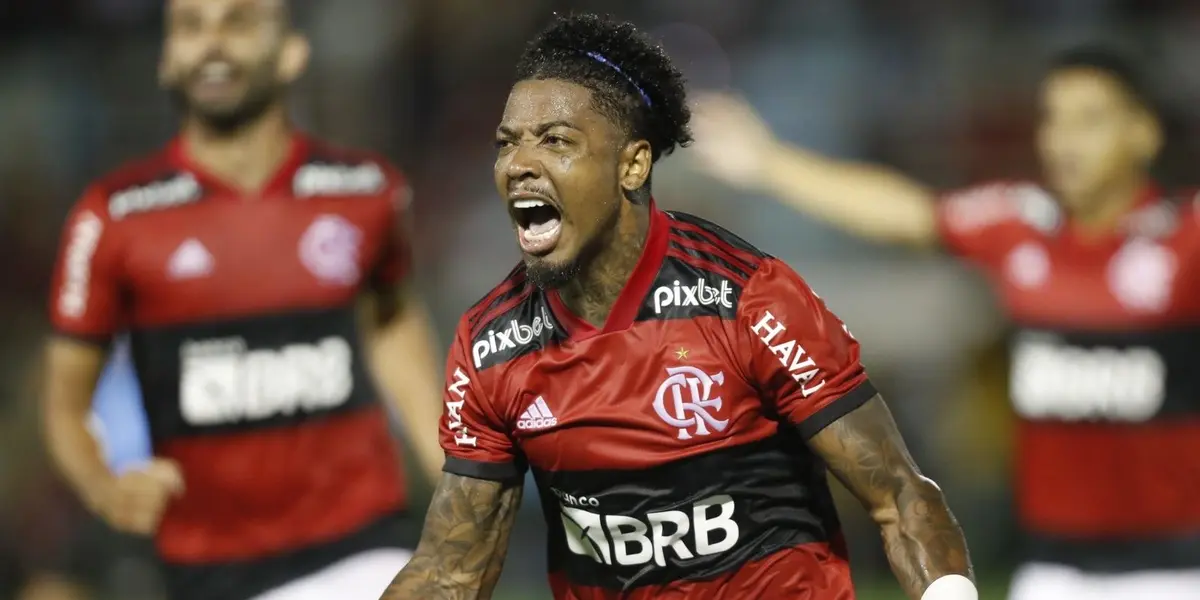 O atacante Marinho parece já ser carta fora do baralho no Flamengo