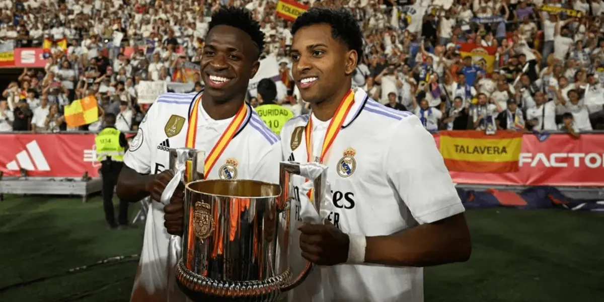 Rodrygo e Vinícius Júnior do Real Magora são campeões de tudo pelo clube