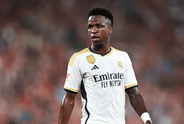 Vini Júnior sofreu lesão no músculo bíceps femoral direito e ficou afastado das quatro linhas