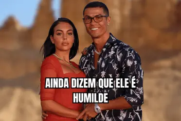 Cristiano Ronaldo e Georgina Rodríguez prestigiaram a luta de Tyson Fury e Francis Ngannou em Riade  