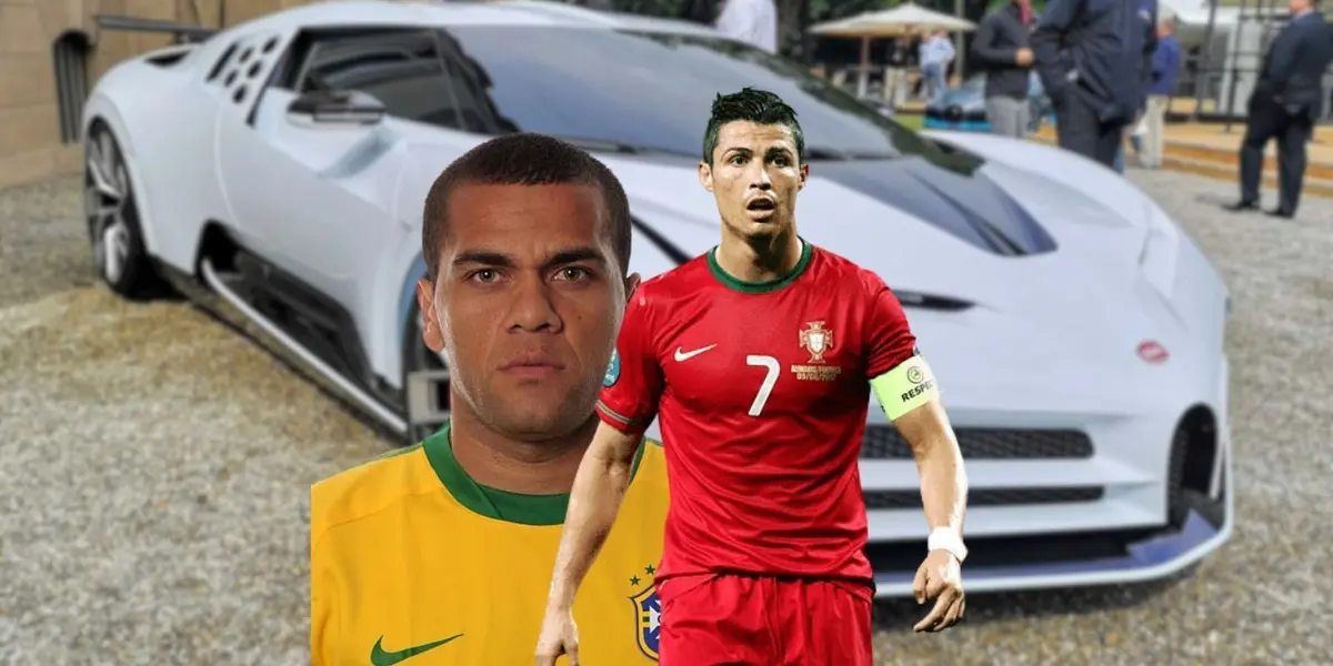 Dani Alves tem carro modesto, mas é o preferido, enquanto Cristiano Ronaldo esbanjou milhões