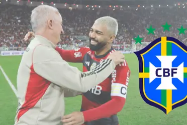 Gabigol fica feliz com notícia de Dorival 