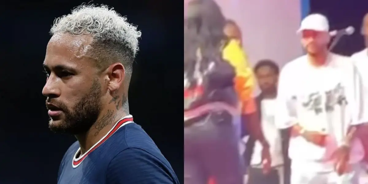 Neymar não foi bem recebido em show pelos torcedores, que não queriam vê-lo