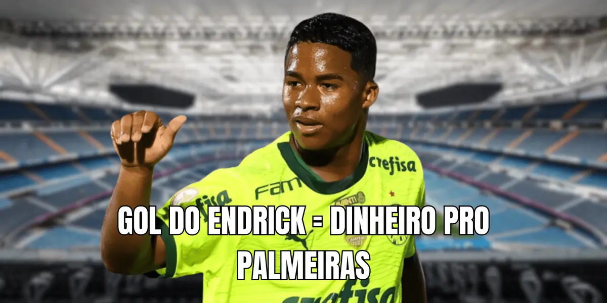 No contrato, o Palmeiras segue recebendo mais dinheiro para os gols marcados por Endrick 