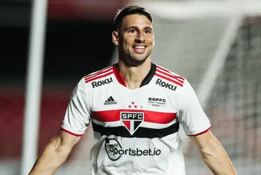 O argentino Calleri, artilheiro do São Paulo, chama a atenção de clubes do exterior 