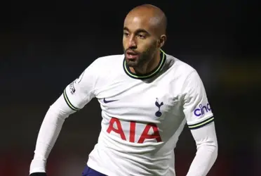 O atacante Lucas Moura está de saída do Tottenham ao final desta temporada europeia