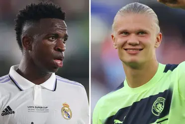 O brasileiro Vinícius Júnior comanda o Real Madrid para superar o City de Erling Haaland