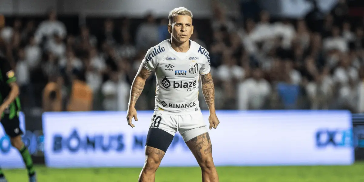 O camisa 10 do Santos, Soteldo está de saída do Peixe e pode pintar no Rio de Janeiro