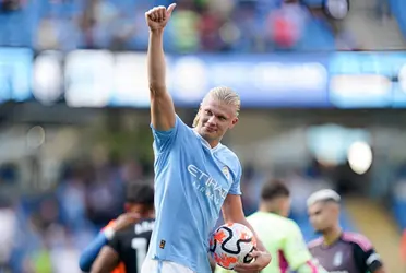 O camisa 9 fez o inacreditável na partida do Manchester City