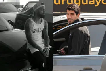 O Gabigol tem um carro de luxo, olha o carro que o Luis Suárez tem no Brasil