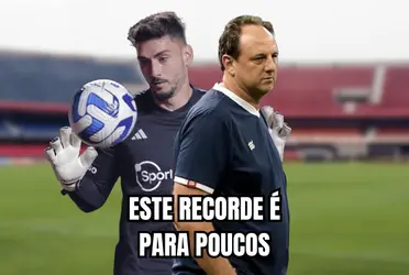 O goleiro entrou para uma lista exclusiva com esse recorde