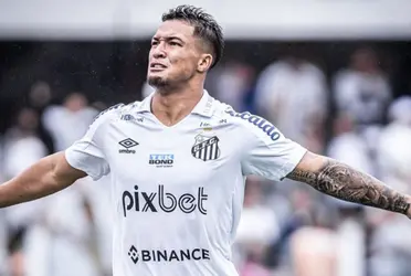 O jogador vem sendo um dos destaques do Santos na temporada