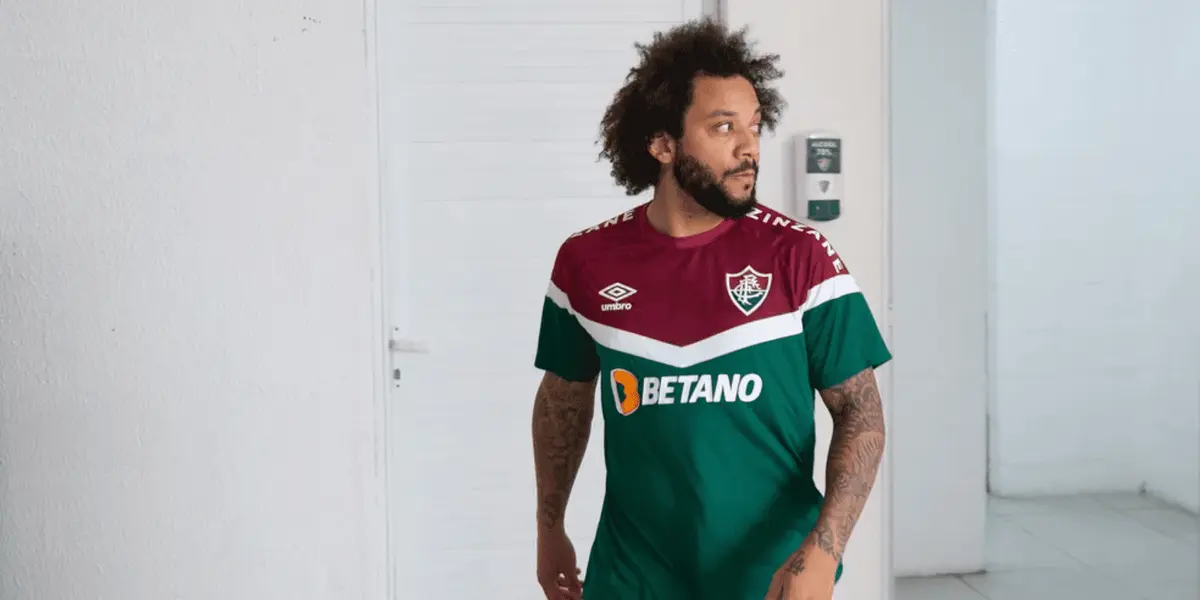 O lateral esquerdo Marcelo teve uma lesão na panturrilha e desfalca o Fluminense pelos próximos jogos