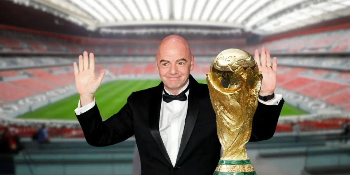 O presidente da Fifa, Gianni Infantino, usou as redes sociais para celebrar as próximas edições da Copa do Mundo