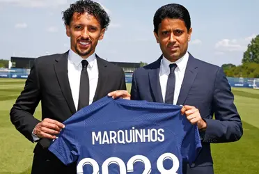 O zagueiro Marquinhos renovou seu contrato com o clube francês pelas próximas 5 temporadas