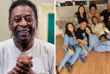 Pelé e família