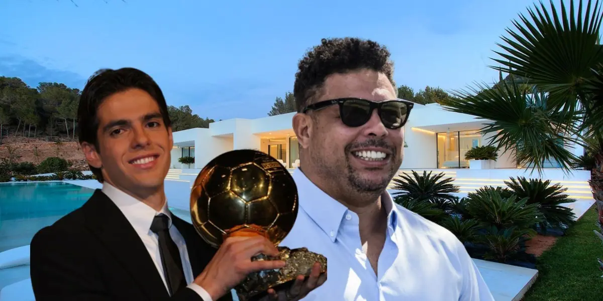 Ronaldo tem mansões e dois times, mas olha a diferença com Kaká e seus bilhões