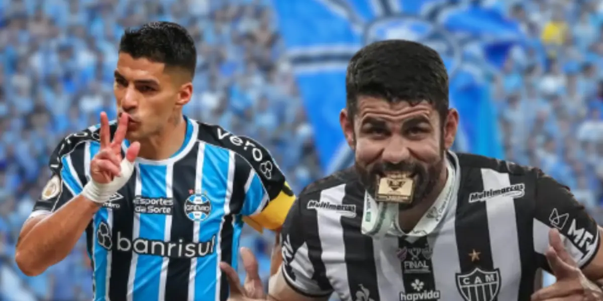 Suárez e  Diego Costa