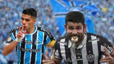 Suárez e  Diego Costa