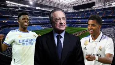 Vini, Florentino e Rodrygo