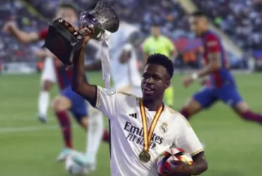 Vinicius Júnior foi o melhor jogador da final da Supercopa da Espanha com 3 gols