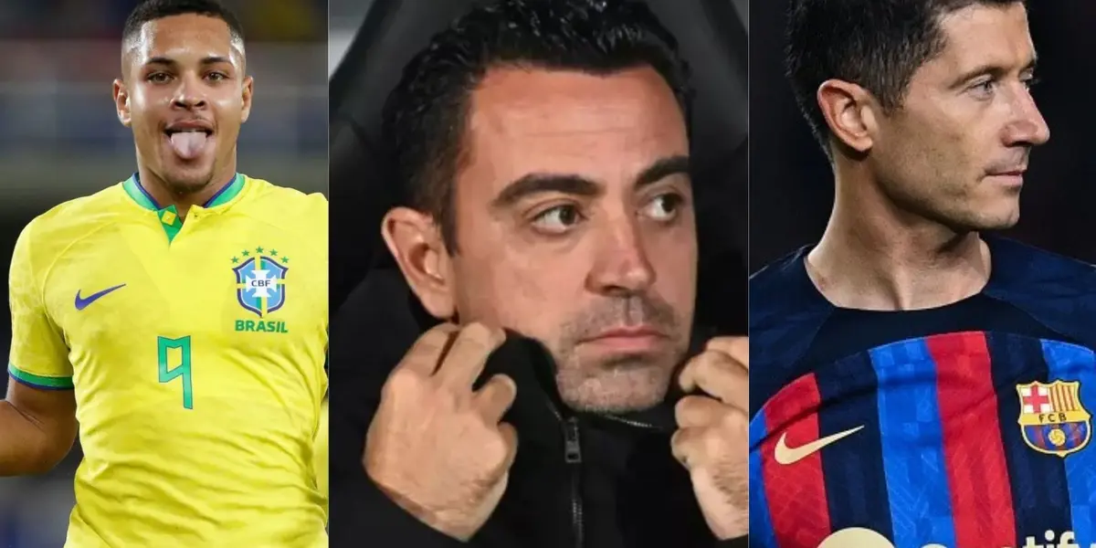 Xavi causa polêmica com Lewandowski por causa de atacante brasileiro